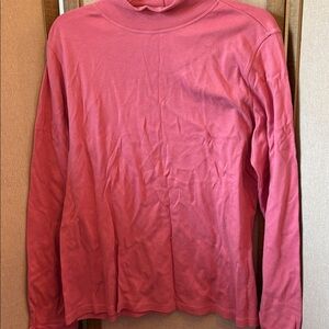 White Stag Rose Long Sleeve mock neck tee xl